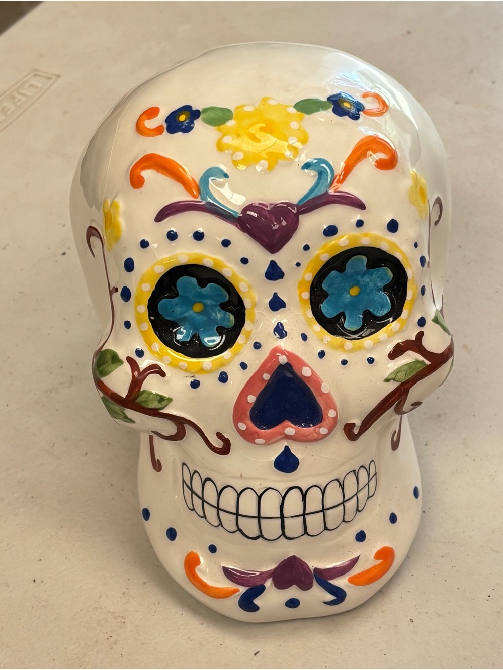Cocinaware colorful ceramic skull